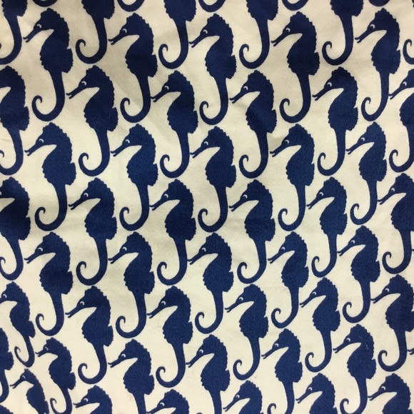 J Crew Women Mini Skirt Seahorses Pockets Size 00 - Picture 4 of 8